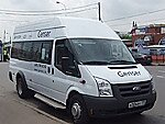 Бесплатный автобус Genser в пункт аренды автомобилей АрендаАвто-крл на Новорязанском шоссе